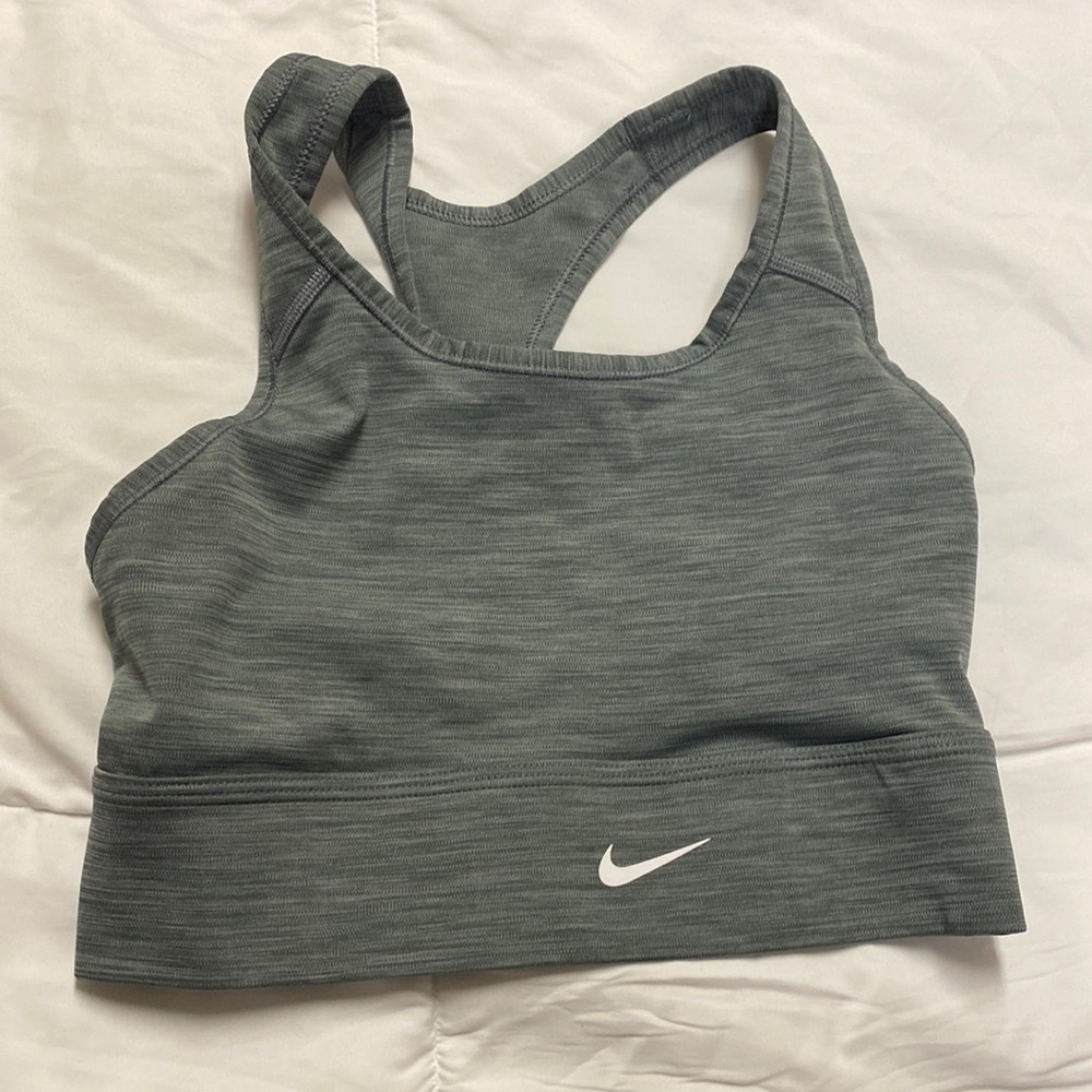 Nike gray sports bra